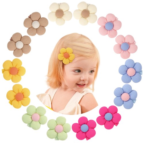 Flower hair clips - hair,