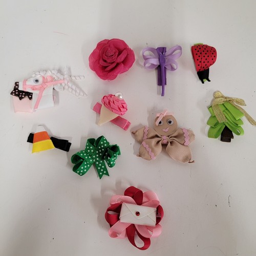 Beautiful holiday hair clips - beautiful,