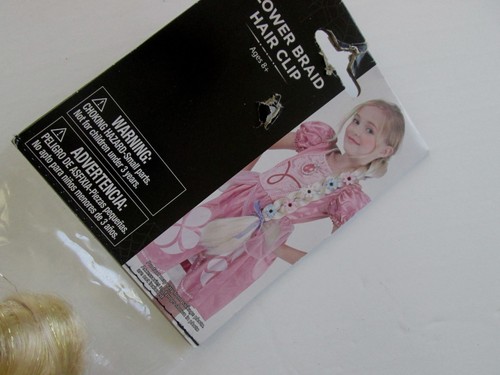 Girls flower braid hair - braid, clip
