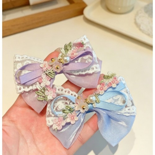 Pastel hair clips for girls - hair,
